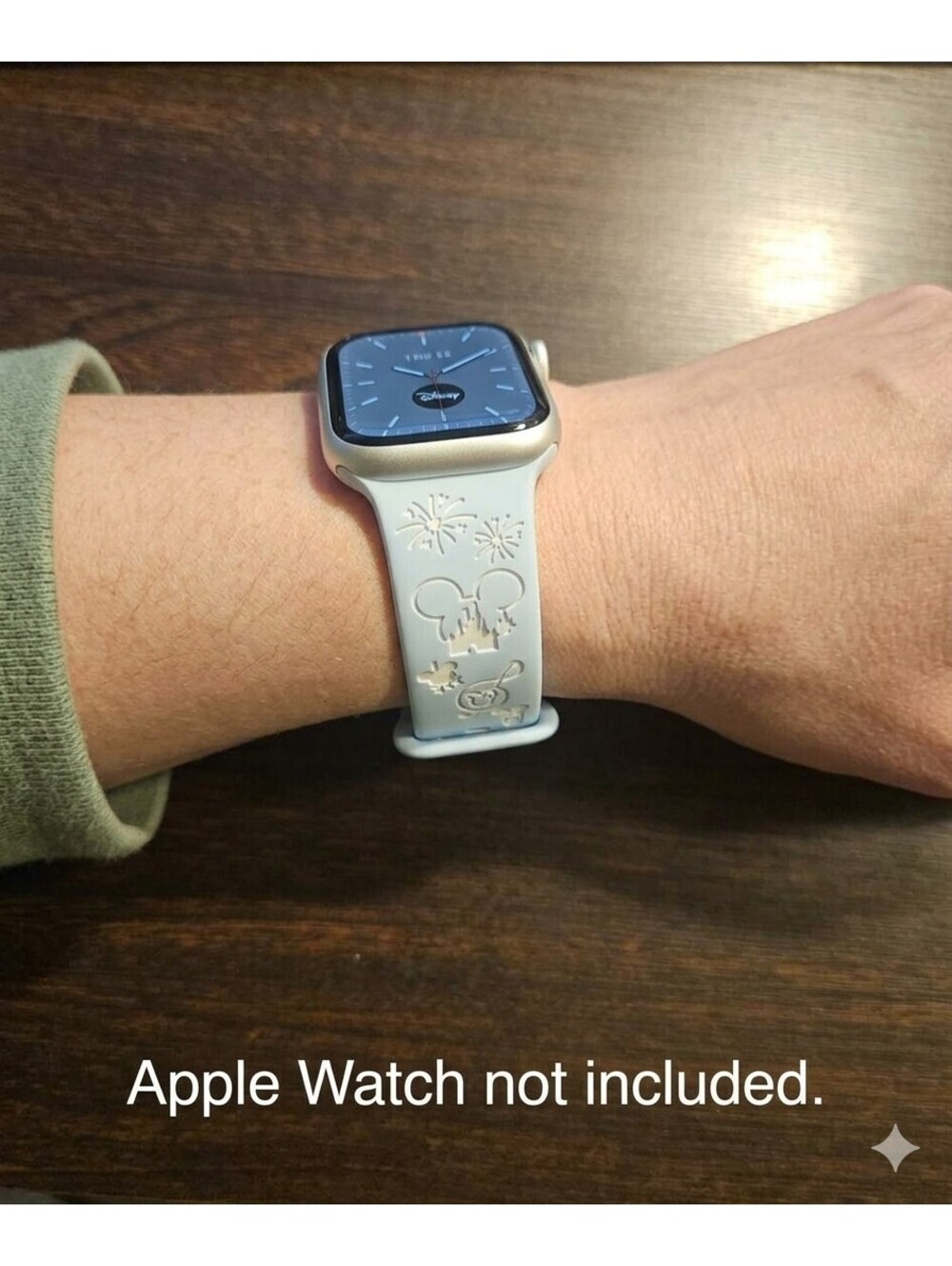 Disney Castle Mickey Engraved Apple Watch Band Series 10 9 8 7 SE 38 40 41 42 44